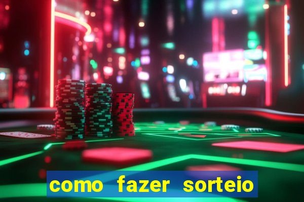 como fazer sorteio de cores online